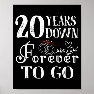 Poster 20 Anos Para Ir Para Casal 20 Casando Um