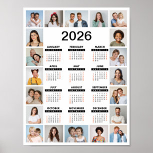 Poster 20 Colagem De Fotos 2024 Anos No Calendário Geral