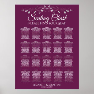 Poster 20 Gráfico de Casamento Elegante de Gabinetes Ele