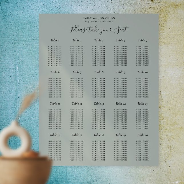 Poster 20 Mesa Sage Green (Criador carregado)