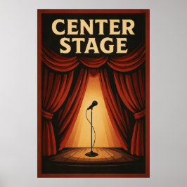 Poster 20, Palco central, Vintage