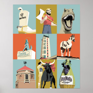 Poster 20"x16" Tucson Odties