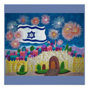 Póster 20 x 20 Poster Israel na 70