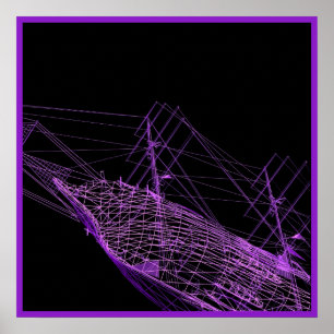 Póster 20x20 Arte de Parede Pirata