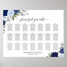 Poster 21 Mesa Azul Boho Sentado Floral