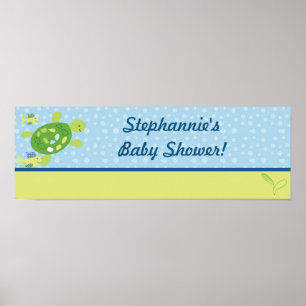 Póster 22,5"x7,5" - Oceano de Recife Personalizado de Tar