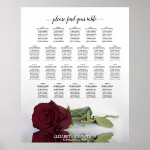 Poster 22 Gráfico de Casamento de Rosa da Borgonha da Me