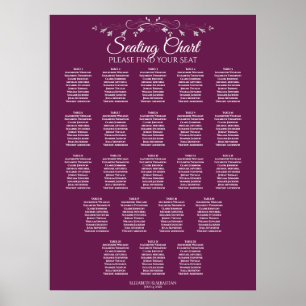 Poster 22 Gráfico de Casamento Elegante de Cassis Elegant