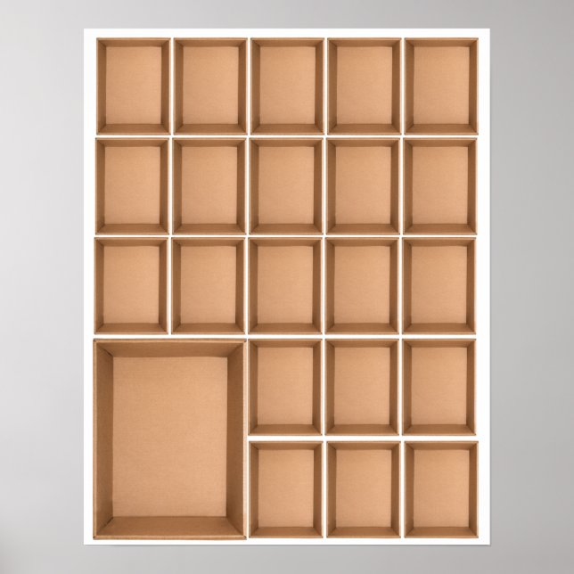 Poster 22 Image Boxes to create a Class Picture (Frente)