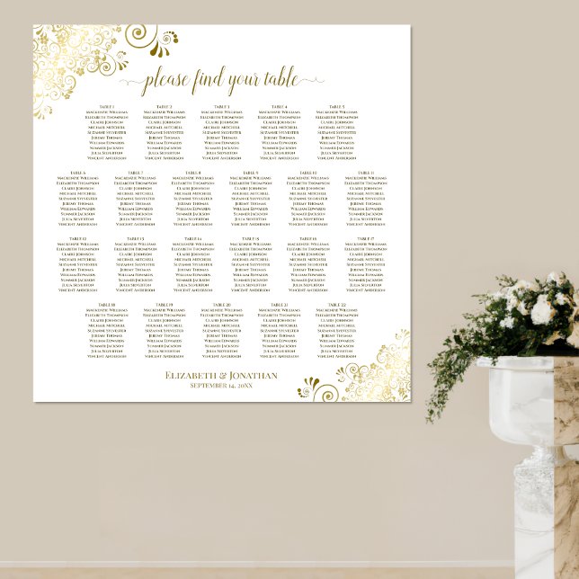 Poster 22 Mesa Lacy Dourado em Branco Carta de Assentos d (Criador carregado)