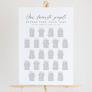 Poster 22 Mesas Nosso Gráfico de Assentos de Pessoas Favo