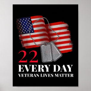 Poster 22 Veteranos Vive Veterano Suicídio Awarene