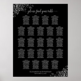 Poster 23 Gráfico de Assentos de Prata e Casamento Negro 
