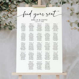 Poster 23 Mesa Encontre seu gráfico de assentos