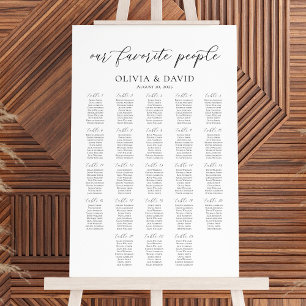 Poster 23 Mesas Nosso Gráfico de Assentos de Pessoas Favo