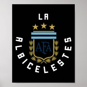 Poster 2425 Bandeira Argentina Kit de Camisa de Futebol E