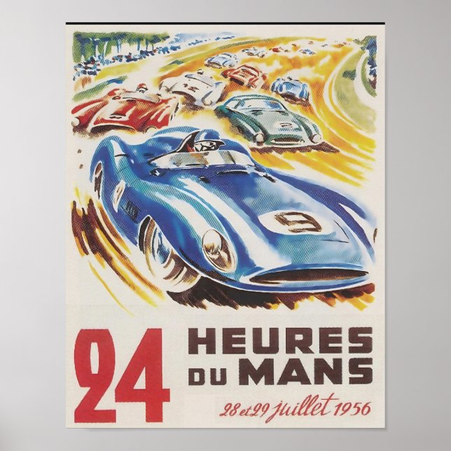 Poster 24 horas de Le Mans Race (Frente)
