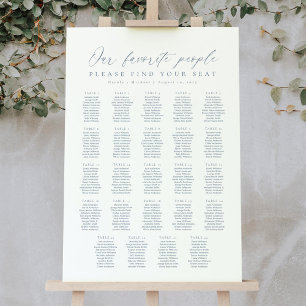 Poster 24 Mesas Nosso Gráfico de Assentos de Pessoas Favo
