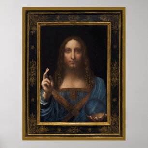 Póster 24" x 31" Salvator Mundi por Leonardo da Vinci