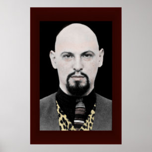 Poster 24x36 GRANDE do retrato de Anton LaVey