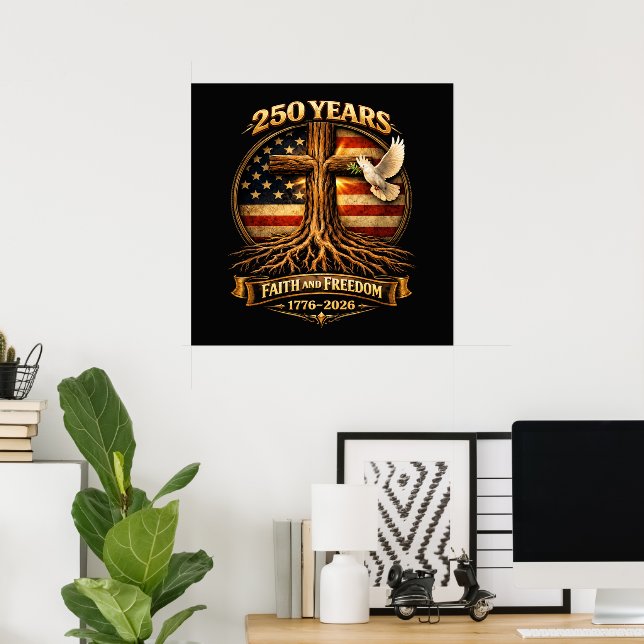 Poster 250º Aniversário (Escritório em casa)