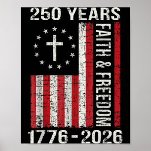 Poster 250º Aniversário 250 Anos Fé e Cruz Dominicana