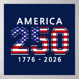 Poster 250º Aniversário dos Estados Unidos