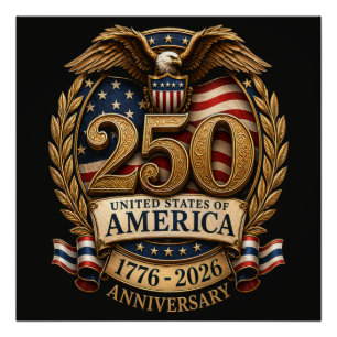 Póster 250º Aniversário dos Estados Unidos da América