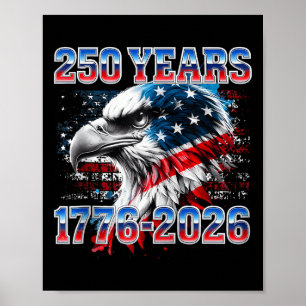 Poster 250 Aniversário Patriótico dos Estados Unidos