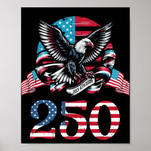 Poster 250 Anos Águia 4 de Julho de 2026 250º Aniversário