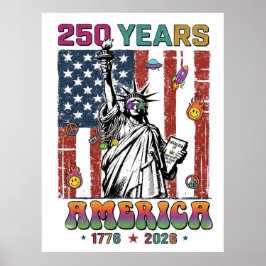 Poster 250 Anos América Quatro Julho 2026 Patrio Semiquin