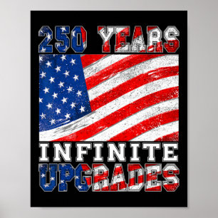 Poster 250 Anos Aniversário da América 1776-2026 Independ