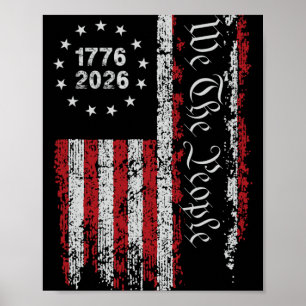 Poster 250 Anos Aniversário da América 250º Independência