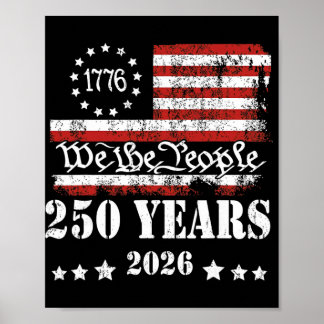 Poster 250 Anos Aniversário da América 250º Independência