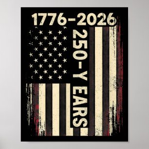 Poster 250 anos da américa aniversário 250º independência