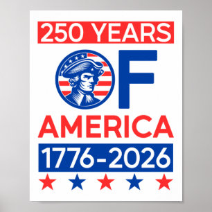 Poster 250 Anos Da Revolução Americana Semiquincenteni