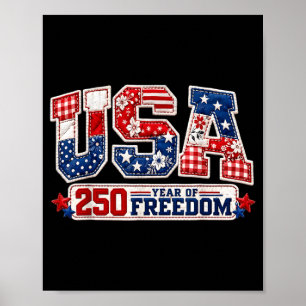 Poster 250 Anos de Independência dos Estados Unidos da Am