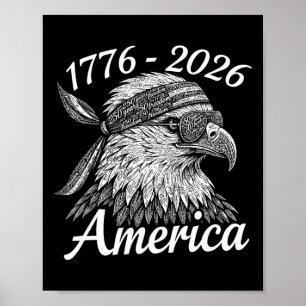 Poster 250 Anos De Liberdade 1776 2026 Ld Águia 250º Aniv