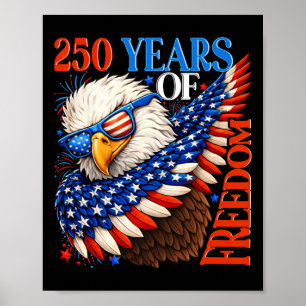Poster 250 Anos De Liberdade 1776 2026 Patriótico Ld Águi