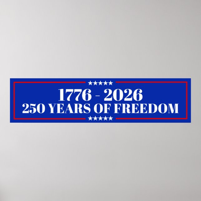 Poster 250 Anos de Liberdade | EUA 1776–2026 (Frente)