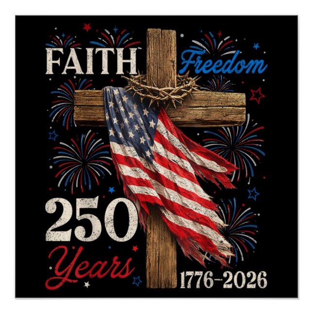 Póster 250 Anos Fé e Liberdade Cristã (Frente)