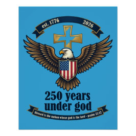 Póster 250 Anos Sob Deus