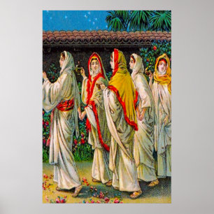 Póster 25:1 de Matthew - 13 as virgens insensatas e
