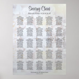 Poster 25 Mesa White Reflexões Casamento