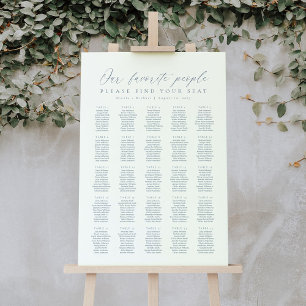 Poster 25 Mesas Nosso Gráfico de Assentos de Pessoas Favo