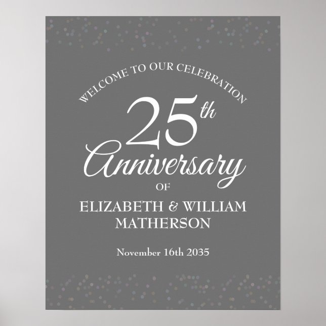 Poster 25th Anniversary Silver Stardust Welcome Sign (Frente)