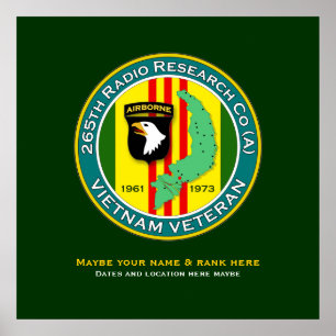 Póster 265th RRC - ASA Vietnam