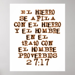 Poster 27:17 dos provérbio