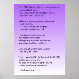 Póster 27:1 dos salmos - 4