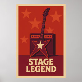 Poster 27, Legenda do Palco, Vintage